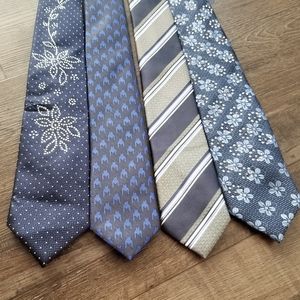 New 4 Blue Neckties
